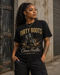 Dirty Boots, Clean Hustle Tee