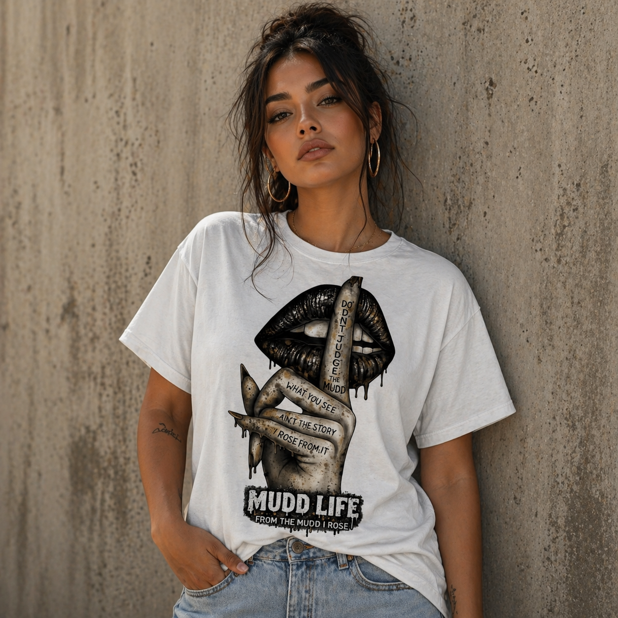 MUDD LIFE “Don’t Judge the Mudd” Statement Tee