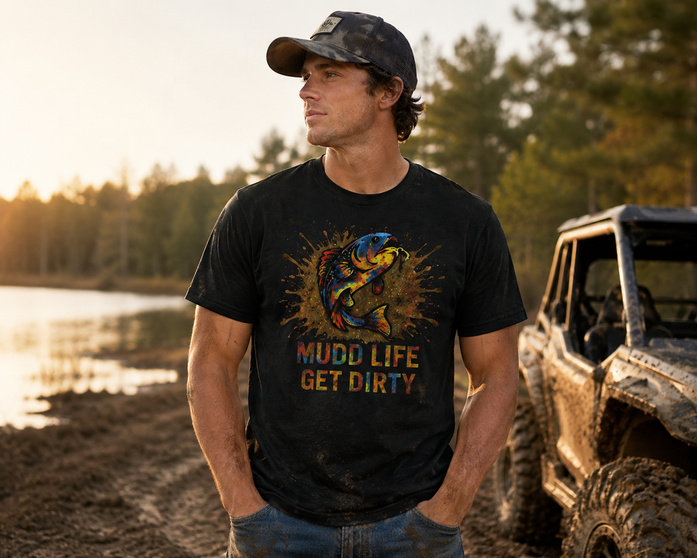 MUDD LIFE “Off-Road Bottom Feeder” Tee